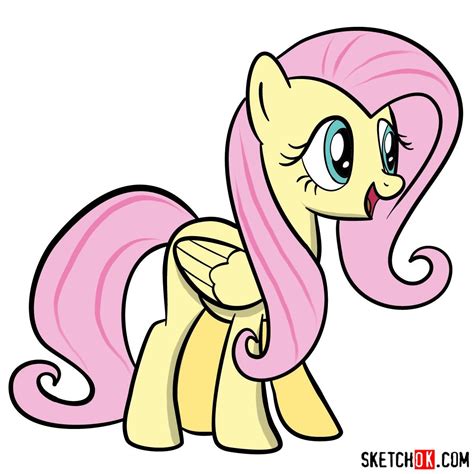 How to Draw Fluttershy from My Little Pony in 13 Easy Steps