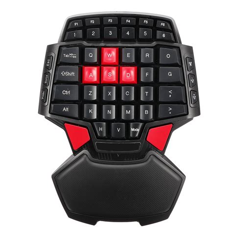 Meigar One Handed Gaming Keyboard,Portable Mini Gaming Keypad with Backlit Ergonomic Game ...