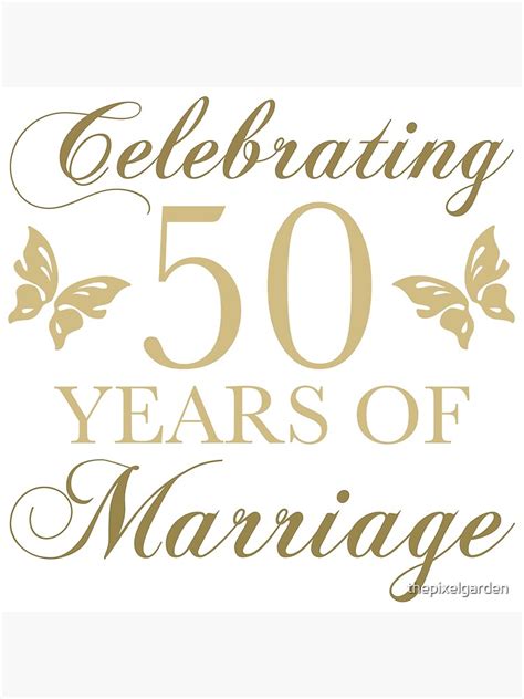 "Celebrating 50th Anniversary" Art Print by thepixelgarden | Redbubble