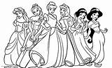 Coloring Pages Disney Princess Printable sketch template