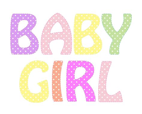 Baby Girl Text Clipart Free Stock Photo - Public Domain Pictures