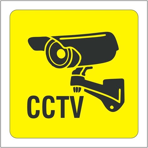 Buy signEver CCTV Video Surveillance Sign Sticker For Security ...