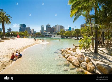 South Bank Parklands, Downtown Brisbane, Queensland, Australia Stock Photo - Alamy