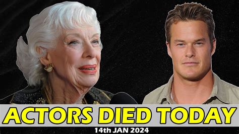 Most Most Favorite Actors Died Today 14th Jan 2024 - YouTube