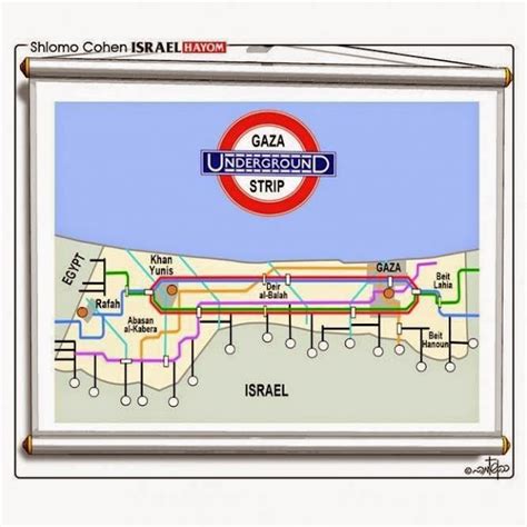 The Gaza Underground Map (Israel HaYom) ~ Elder Of Ziyon - Israel News