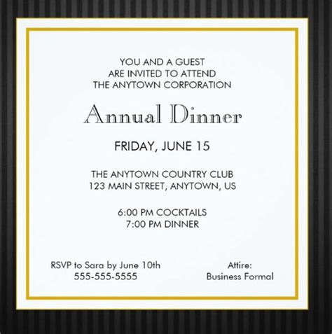 28+ Formal Dinner Invitations - PSD, Word, AI, Publisher, Apple Pages