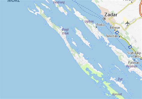 MICHELIN Dugi Otok map - ViaMichelin