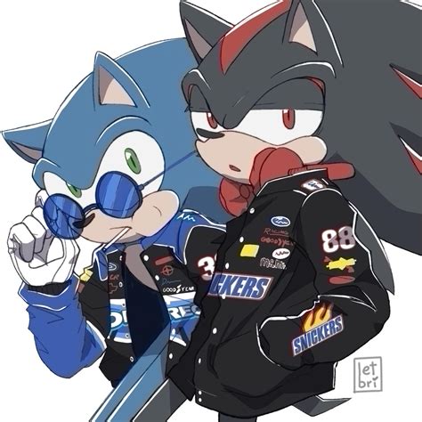 Sonic and Shadow with racing jackets : r/SonicTheHedgehog