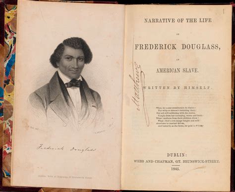 The 'Story of the Slave'. 'Narrative of the Life of Frederick Douglass, An American Slave' by ...