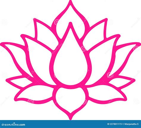 Lotus Flower Outline Drawing