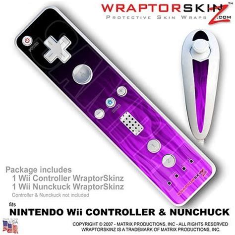 Purple Wii Controller | Wii Remote Controller (wiiMote) Skins Fire Purple - WraptorSkinz by ...