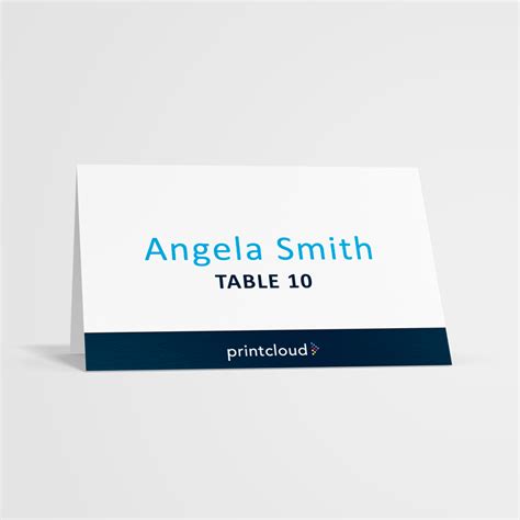 Folded Name Cards | Custom Conference Place Cards | Printcloud — Printcloud Inc