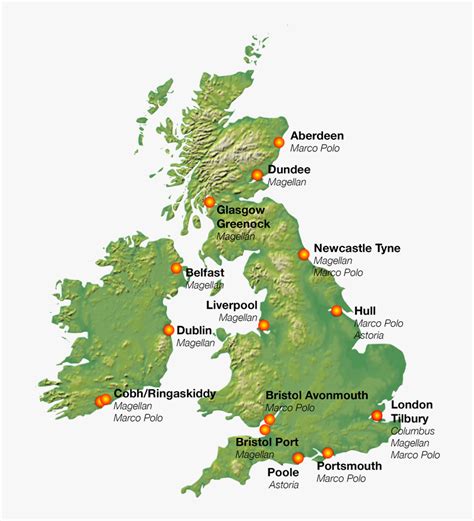 Uk Sea Ports Map, HD Png Download , Transparent Png Image - PNGitem