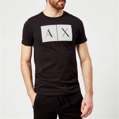 Armani Exchange Men's Ax Logo T-Shirt - Black Clothing | TheHut.com