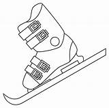 Skis Coloring Page  ColouringPages sketch template