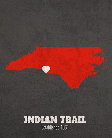 Indian Trail North Carolina City Map Founded 1861 North Carolina State ...