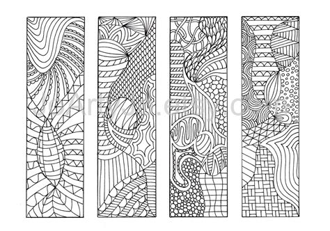 DIY Zentangle Inspired Bookmarks, Zendoodle Printable Coloring, Digital Download, Sheet 4 - Etsy ...