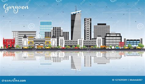 Gurgaon City Republic Of India, Haryana State Map Vector Illustration, Scribble Sketch City Of ...