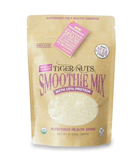 Tiger Nuts Smoothie Mix (with extra protein and Vanilla Flavor) x 10 ounces (Currently waiting ...