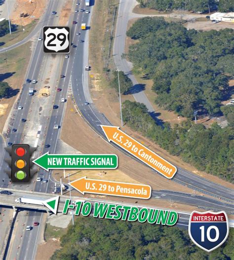 New I-10 To Highway 29 Exit Ramp To Open, New Traffic Signal ...