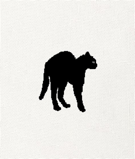 Cat Cross Stitch Pattern Black Cat Cross Stitch Pattern Pdf - Etsy