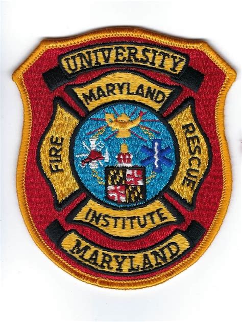 University of Maryland MD Fire Rescue Institute patch - NEW ...