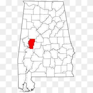 Map Of Alabama Highlighting Hale County - Morgan County Alabama, HD Png ...