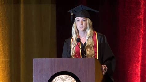 2017 USC Student-Athlete Graduation - Sara Hughes - YouTube