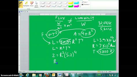 Luminosity, Temperature and Radius of stars - YouTube