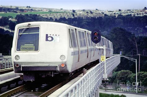 BART Train in Oakland California Photograph by Wernher Krutein - Fine Art America