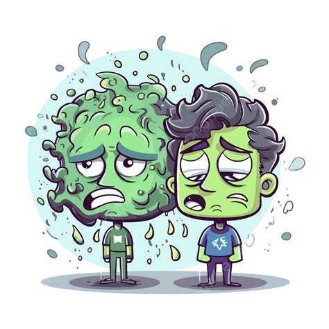 Bipolar Disorder Vector, Sticker Clipart An Angry Green Cartoon Of ...