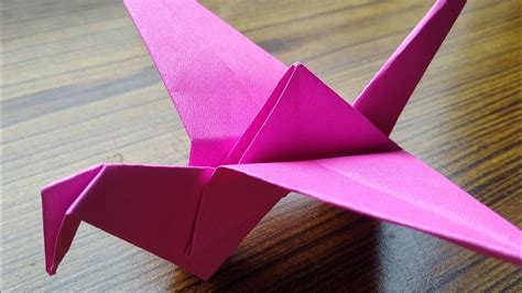 How to make a origami flapping bird step by step/without glue and ...