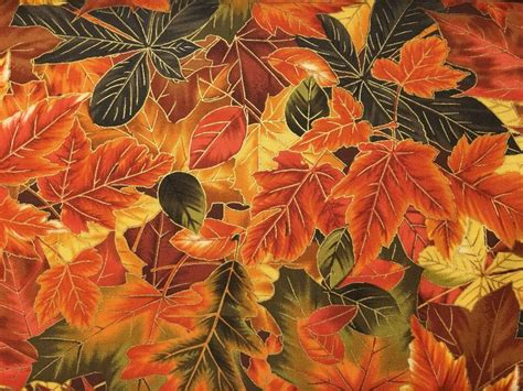 Autumn fabric fall fabric leaf fabric leaves fabric | Etsy | Fall fabric, Fabric, Etsy