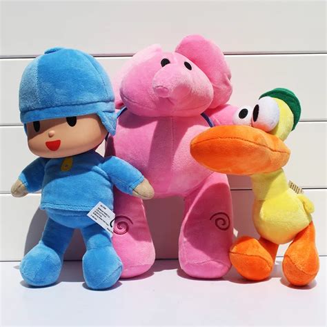 Aliexpress.com : Buy 1Pcs 20 30CM Pocoyo Elly Elephants plush Pato duck Stuffed Toys Animals ...