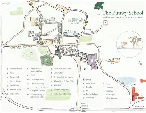 Campus Map - The Putney School