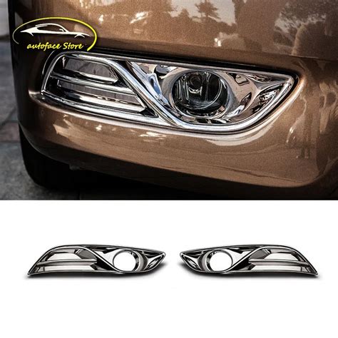 For Nissan Sentra 2013-2015 Abs Plastic Chrome Car Decoration Accessories Car Front Rear Fog ...