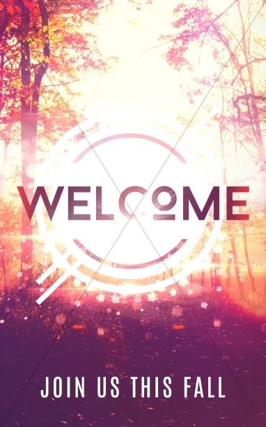 Fall Welcome Church Bulletin Cover | Clover Media