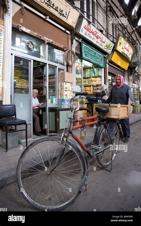 Street scene in the Old City Damascus Stock Photo - Alamy