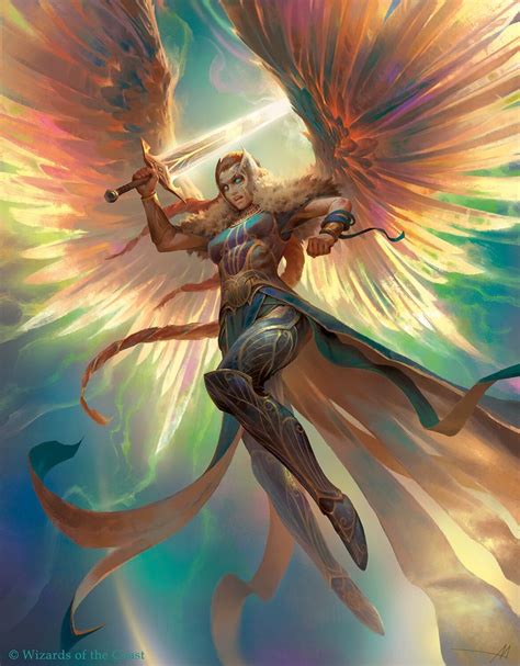 MTG. Angel Warrior, Alexander Mokhov on ArtStation at https://www.artstation.com/artwork/Xn0wll ...