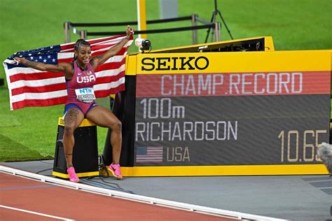 Sha'Carri Richardson Wins 100-Meter Gold at the World Championships - Women's Running