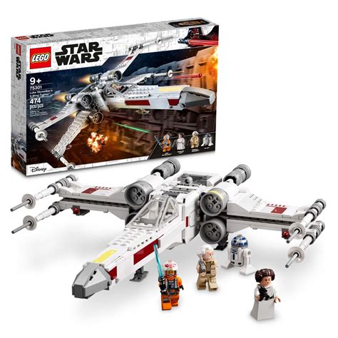 LEGO Star Wars Luke Skywalker's X-Wing Fighter 75301 Building Toy Set ...