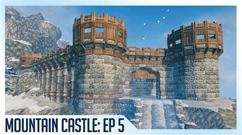 Valheim: HUGE Mountain Castle Build - Episode 5 - YouTube