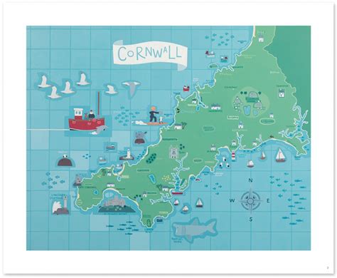 Printable Map Of Cornwall