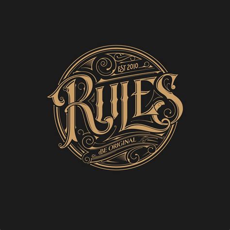 Rules Logo | Serbia | custom made products | Vintage logo design ...