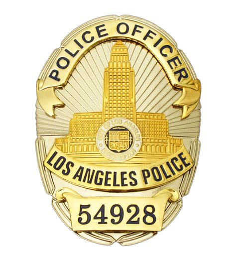 LAPD Police Officer #54928 Los Angeles Police Badge Replica Movie Prop – Cop Collectibles