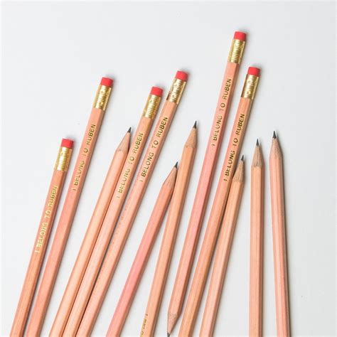 Personalised Natural Wood Graphite Pencils - Able Labels