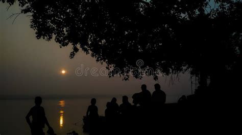 Watching Sunrise at Varanasi Ghat Stock Image - Image of sunrise, beautiful: 175851419