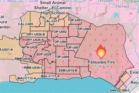 California Fire Evacuation Map, Update As LA Residents Ordered to Flee - Newsweek