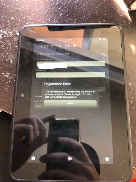 My fire tablet won’t register : r/kindlefire