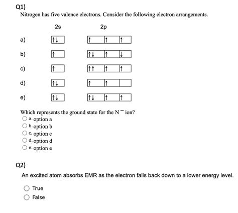 Solved Nitrogen has five valence electrons. Consider the | Chegg.com